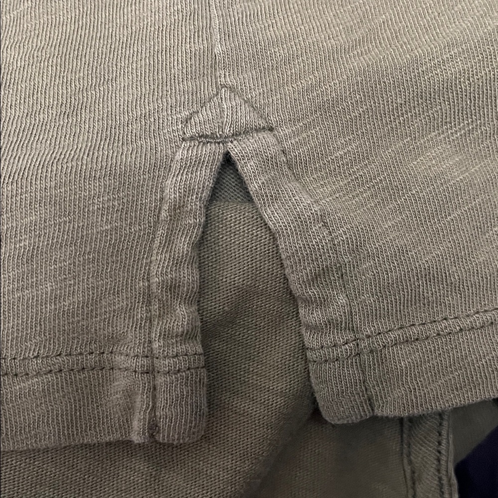 J. Crew Olive-Chartreuse Long Sleeve Tee - Picture 4 of 4